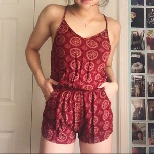 Brandy Melville Red Romper